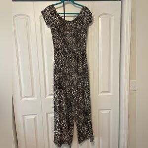 Leopard Print Jumpsuit